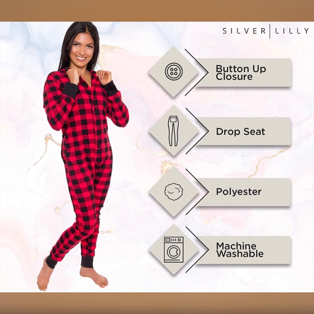 Buffalo Plaid Onesie Pajama